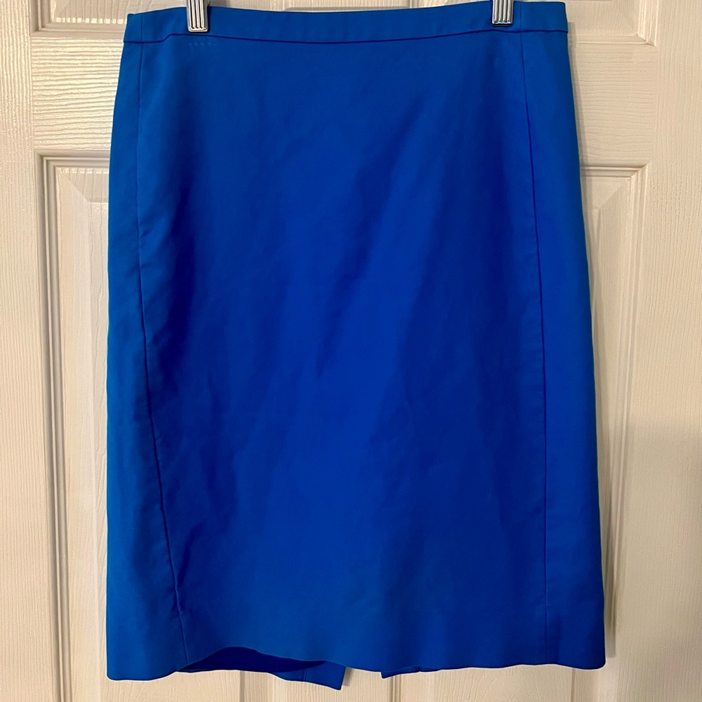 J.Crew Blue Women's Pencil Skirt Size 6